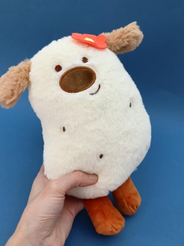 Мягкая игрушка "Картофельный зверек", белая, 25 см