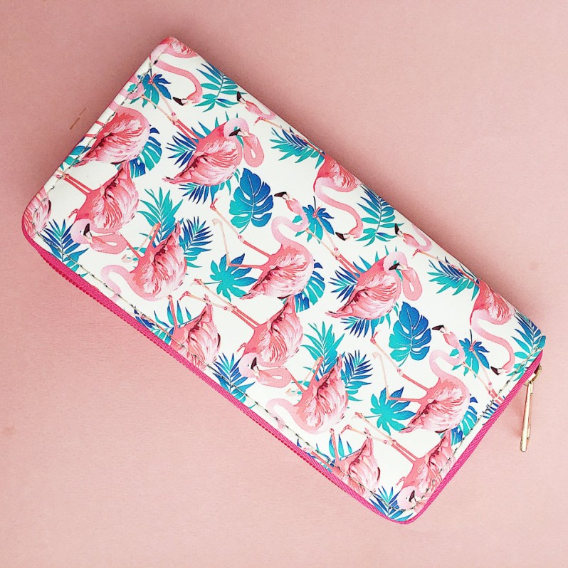 Кошелёк &quot;Flamingo tropic&quot; watercolor 