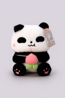 Мягкая игрушка "Фруктовая панда", персик, 20 см