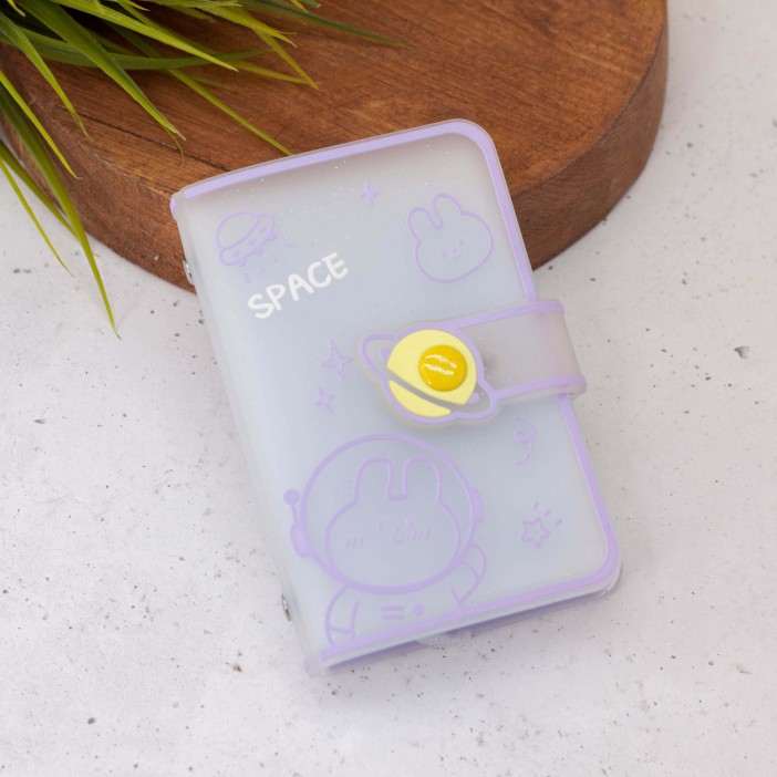 Визитница "Space hare", purple 