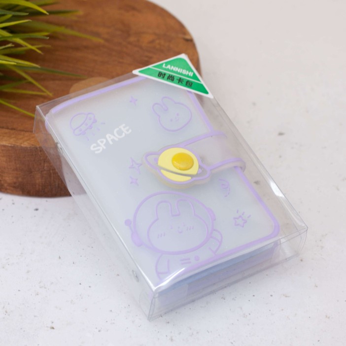 Визитница "Space hare", purple 