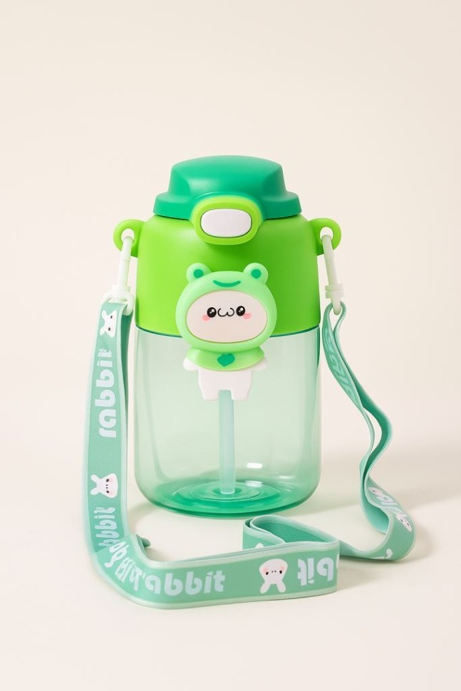 Бутылка «Cute animal, frog», green (800 мл)
