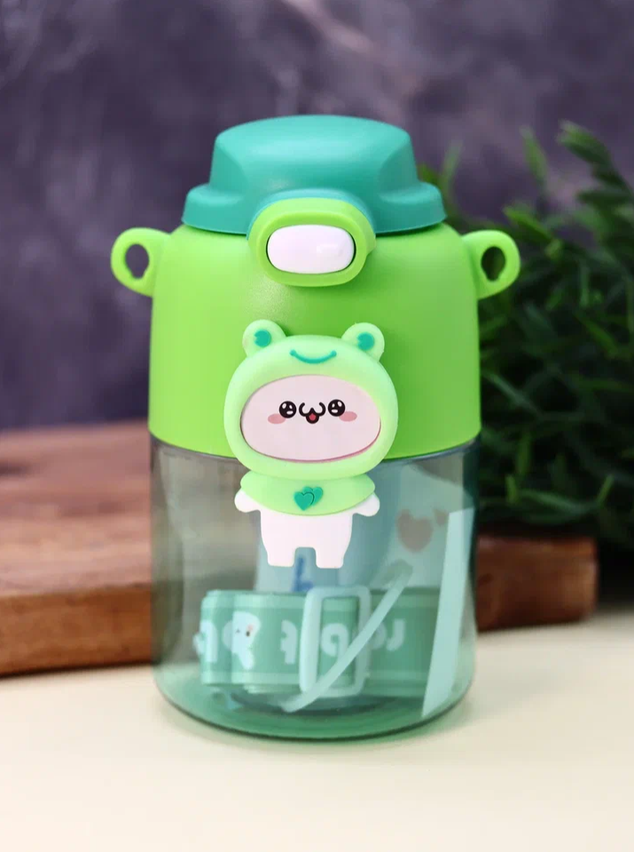Бутылка «Cute animal, frog», green (800 мл)