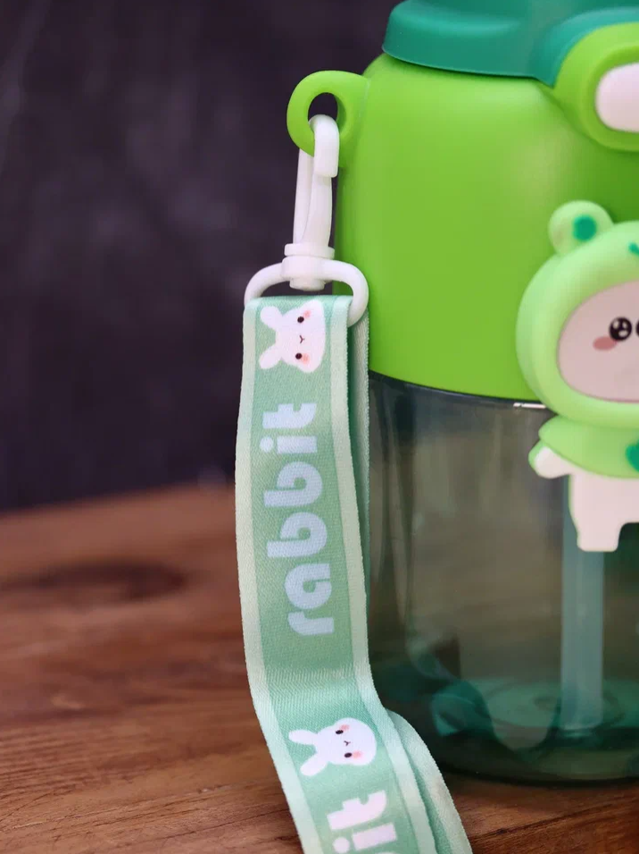 Бутылка «Cute animal, frog», green (800 мл)