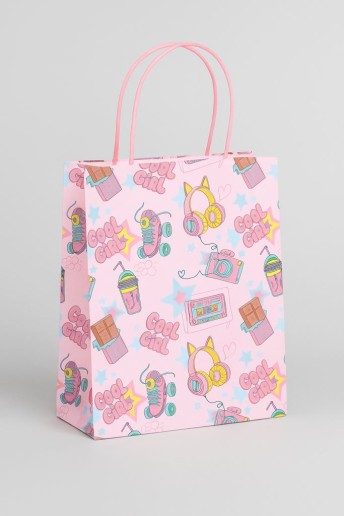 Пакет подарочный крафтовый «Cool gerl», chocolate (32*42*11)