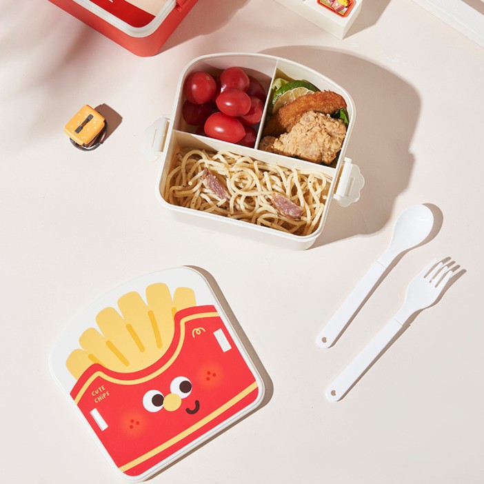 Ланчбокс &quot;French fries&quot;, white, 1350 ml 