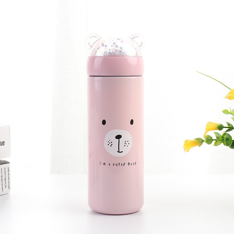 Термос "BEAR head", pink (330 мл)
