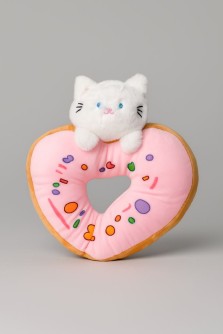 Мягкая игрушка "Cat donut", pink, 20 см