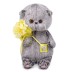 Мягкая игрушка "Басик BABY с букетом" (20см) 