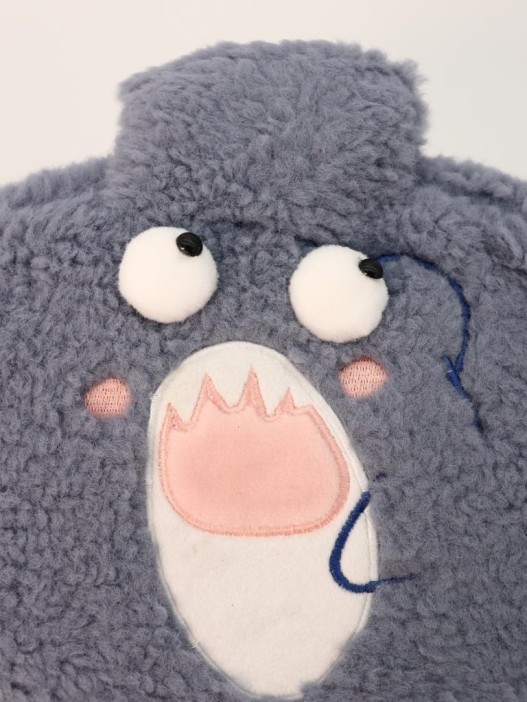 Грелка плюшевая &quot;Funny faces&quot;, shark, 1000 мл (20*20 см) 