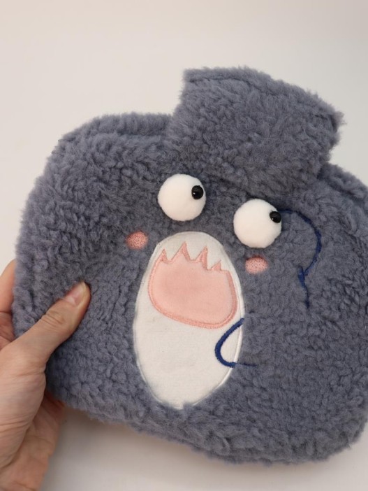 Грелка плюшевая &quot;Funny faces&quot;, shark, 1000 мл (20*20 см) 