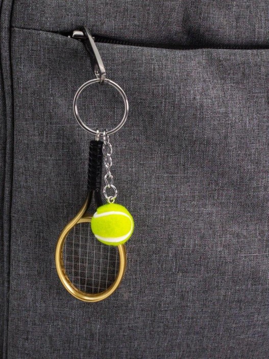Брелок iLikeGift &quot;Tennis racket&quot;, gold (2.8*10 см) 