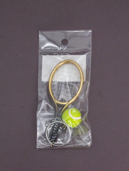 Брелок iLikeGift &quot;Tennis racket&quot;, gold (2.8*10 см) 