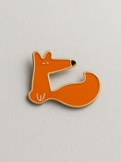 Значок металлический iLikeGift "Fox Bend"