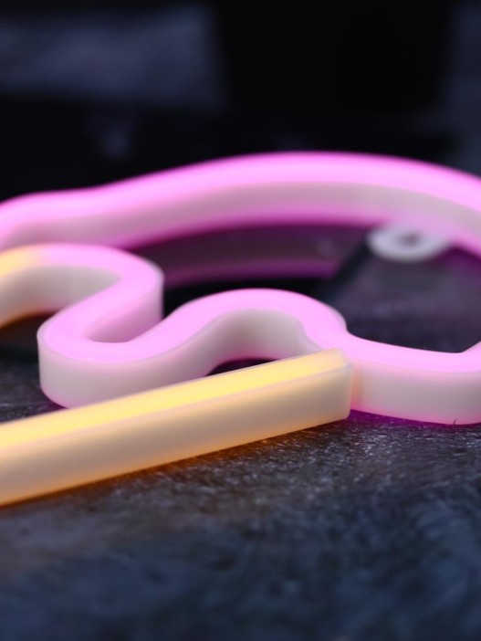 Неоновый подвесной ночник «Ice cream», USB, свечение mix (26,5х15,5 см) 