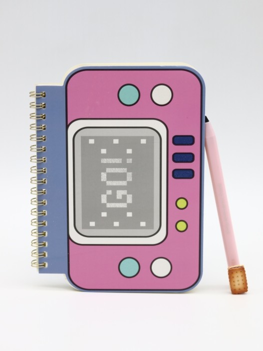 Блокнот на спирали (B6) &quot;Retro joystick&quot;, pink (13*18) 
