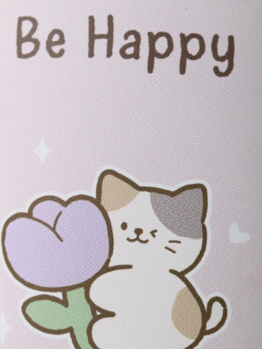 Чехол для очков GIRLY &quot;Be happy life is good&quot;, pink 