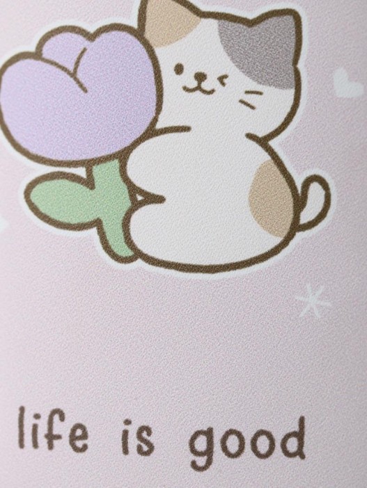 Чехол для очков GIRLY &quot;Be happy life is good&quot;, pink 