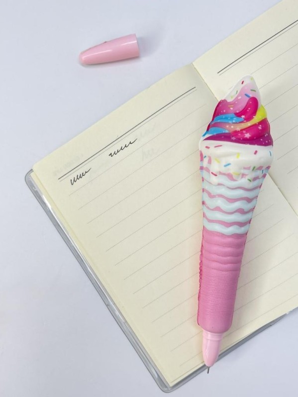Ручка-сквиш "Ice cream", pink