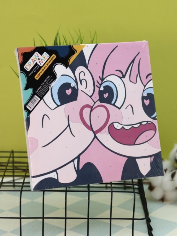Картина по номерам на подрамнике Draw Me! "Любовь к жизни", (20*20 см)