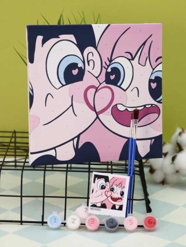 Картина по номерам на подрамнике Draw Me! "Любовь к жизни", (20*20 см)