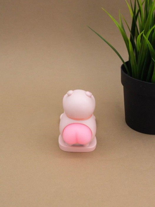 Подставка под телефон/планшет «Pig bow tie», pink (9 см) 