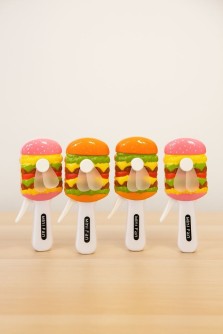 Портативный механический ручной вентилятор «Burger» (14,5х7,5х4 см), mix