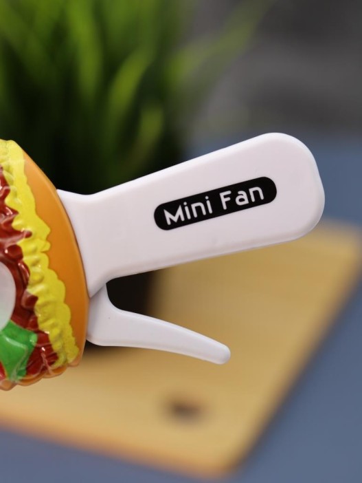Портативный механический ручной вентилятор «Burger» (14,5х7,5х4 см), mix 