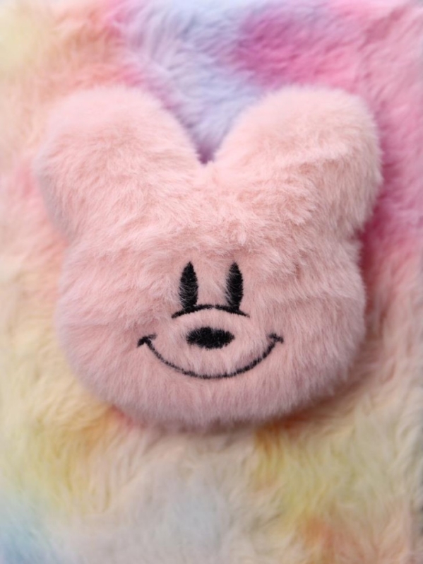 Блокнот плюшевый «Cute friend», rainbow (12,5х17,5 см)