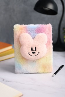 Блокнот плюшевый «Cute friend», rainbow (12,5х17,5 см)