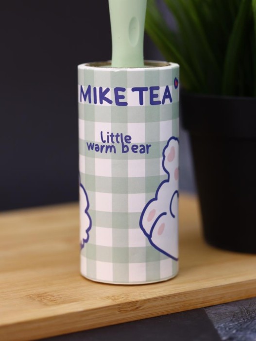 Ролик для чистки одежды &quot;Dark green volumetric bear&quot;, 10 см*60 листов 