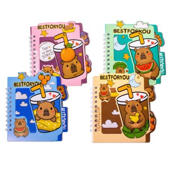 Блокнот "Капибарка" 48л, 11*12,5см, спираль