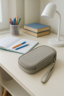 Пенал "Colors", grey (19*10.5*2,5 см)