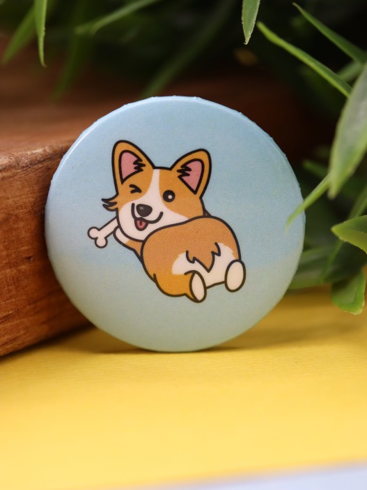 Набор значков 3 шт. iLikeGift &quot;Corgi&quot; 