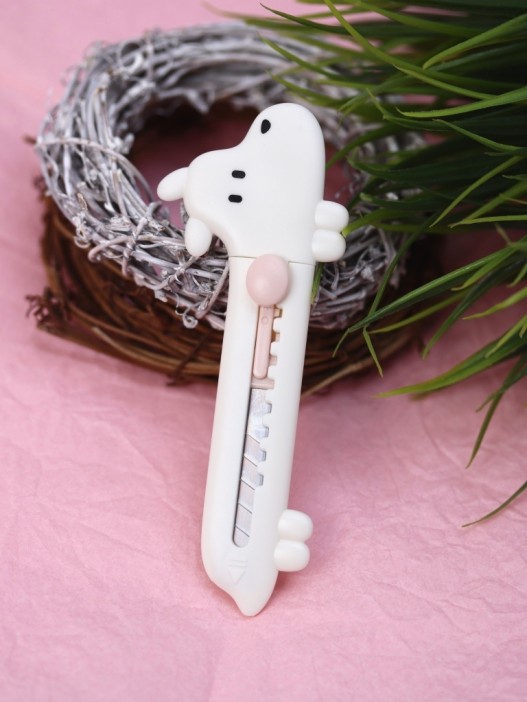 Нож канцелярский &quot;Dog sideways&quot;, beige 