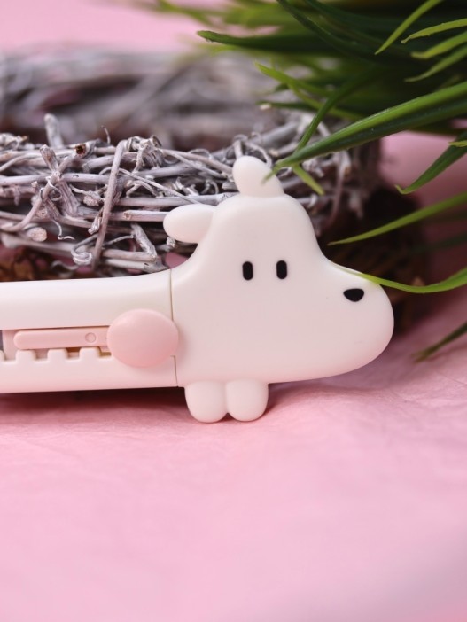 Нож канцелярский &quot;Dog sideways&quot;, beige 