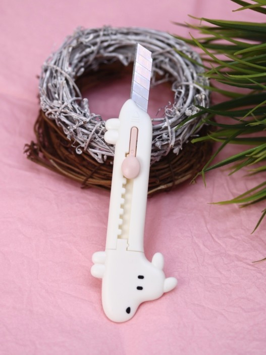 Нож канцелярский &quot;Dog sideways&quot;, beige 