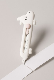 Нож канцелярский "Dog sideways", beige