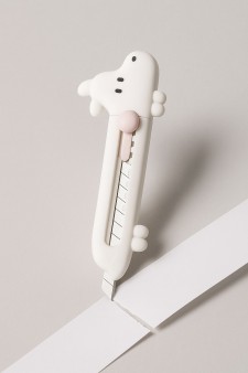 Нож канцелярский "Dog sideways", beige