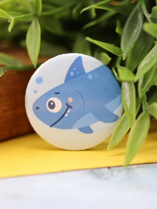 Набор значков 3 шт. iLikeGift Shark &quot;LOVE SUMMER&quot; 