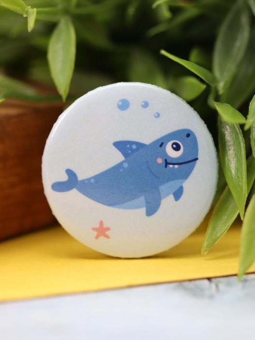 Набор значков 3 шт. iLikeGift Shark &quot;LOVE SUMMER&quot; 