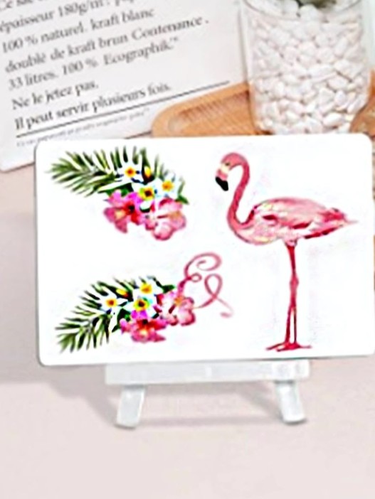 Алмазная мозаика без подрамника &quot;Фламинго 3&quot;, 15х20 см 