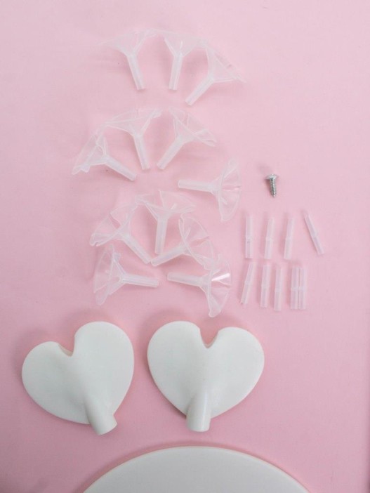 Набор воздушных шаров 11 шт. + стойка 110 см &quot;Clear glitter balloons&quot;, gold 