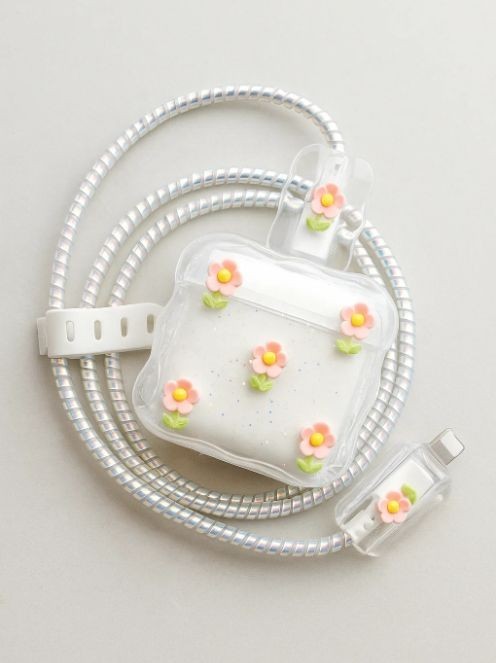 Защитный набор для зарядного устройства iLikeGift «Dasies», transparent (5 предметов) 