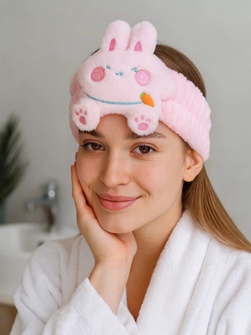 Повязка на голову GIRLY "Dear hare", pink 