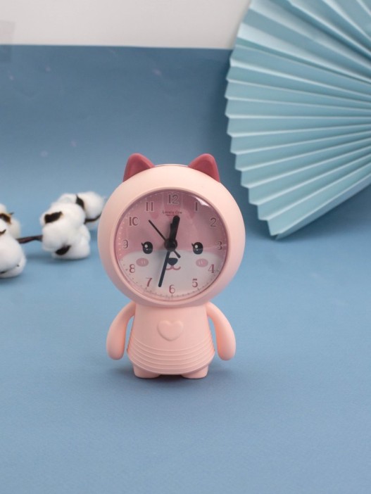 Часы-будильник «Lovely cat», pink (14,5х8,5 см) 