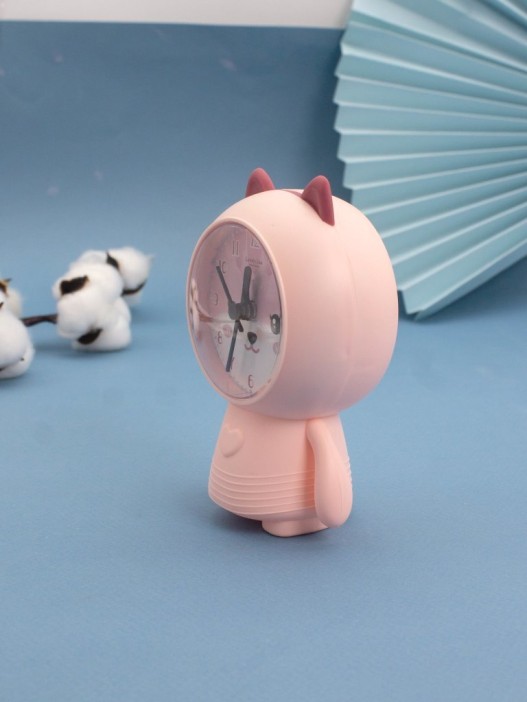 Часы-будильник «Lovely cat», pink (14,5х8,5 см) 