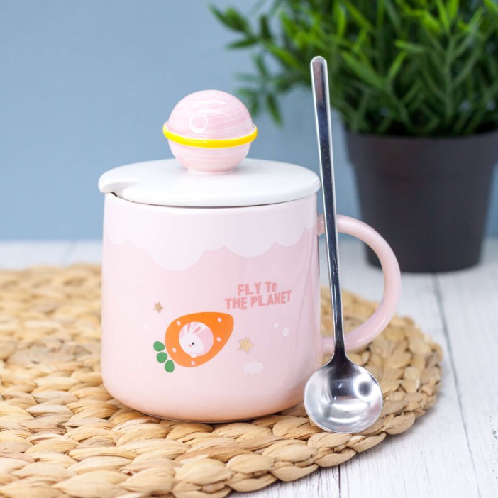 Кружка "Planet hare", pink 