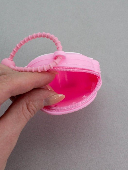 Брелок-кошелёк "Кошачья лапка", розовый (5*3.8 см) 