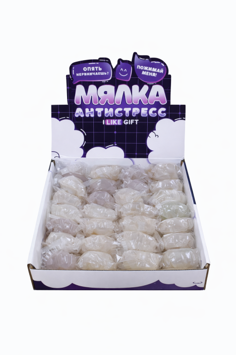 Мялка - антистресс «Лапа», шоу-бокс 40 шт. 